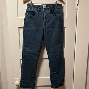 Frame Le High Skinny Classic Blue Denim Jean. Size 32.